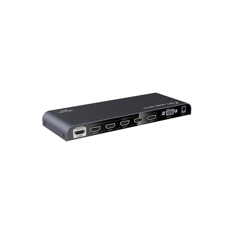 HDMI-switch 5:1 RS232 4K
