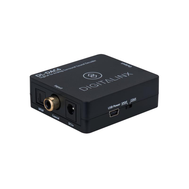 DL-DAC6, Digitalinx Digital to Analog Surround Sound Decoder
