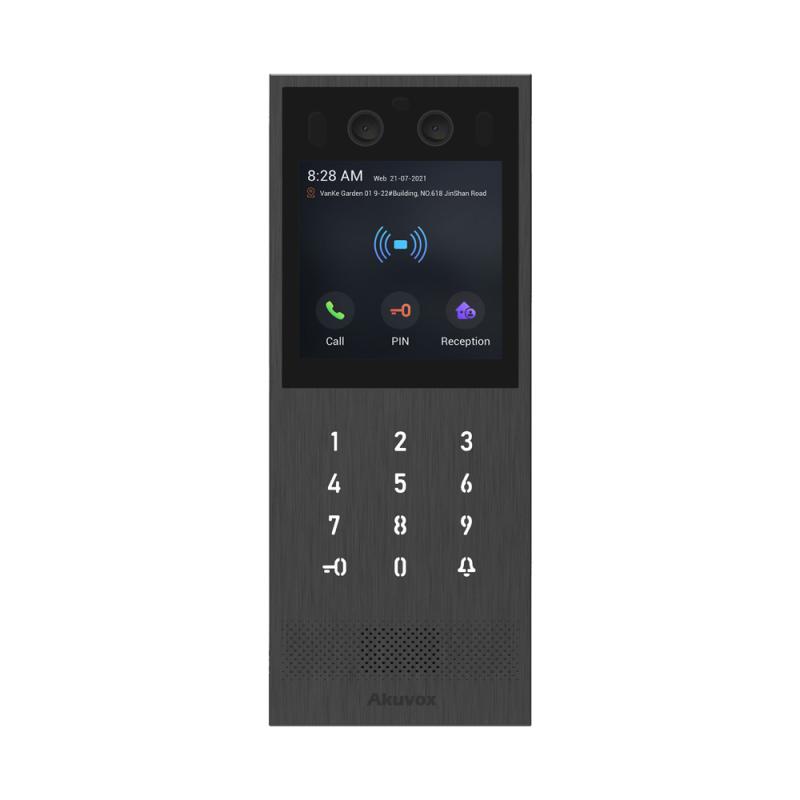 Akuvox X912S porttelefon med POE, video, knappsats, display, RFID, relä, wiegand, IP65, IK09