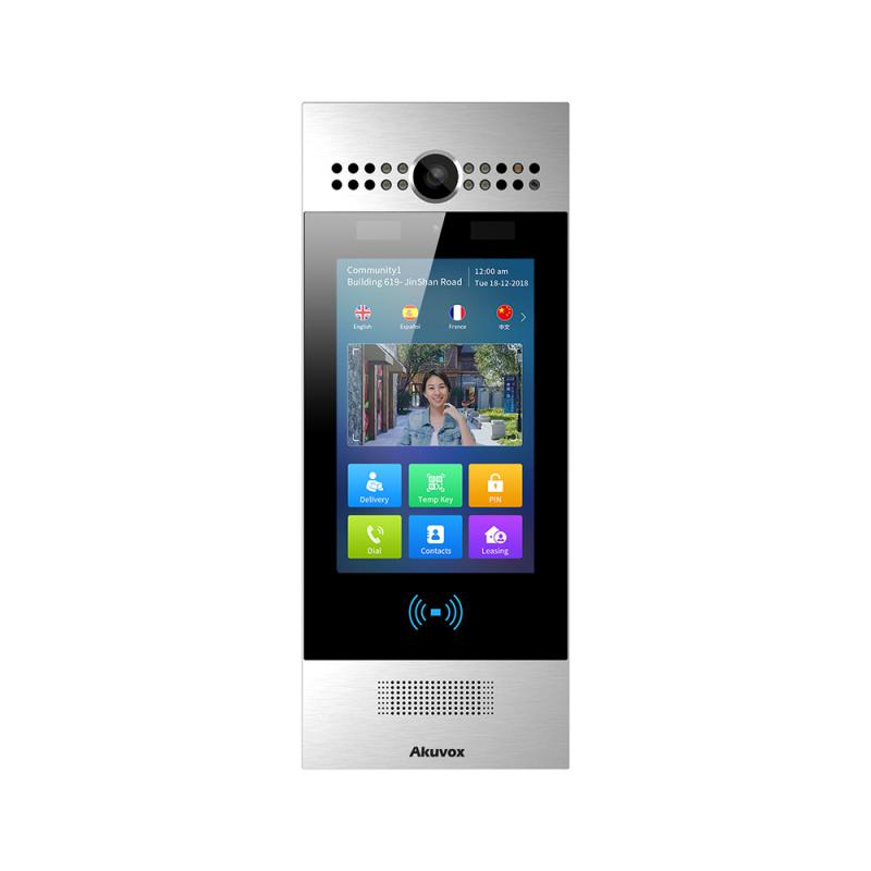 Akuvox R29C porttelefon med POE, video, 7" display, RFID, relä, wiegand, IP65