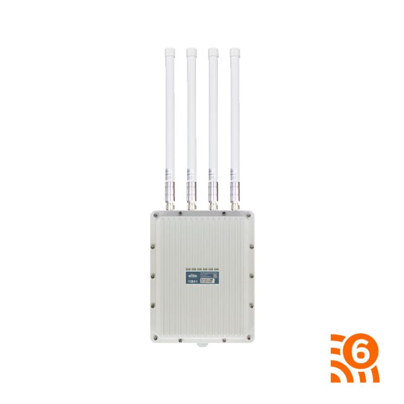 Wi-Tek AP518AX, 2550 Mbps Accesspunkt WiFi6 IP67-klassad, Long Range