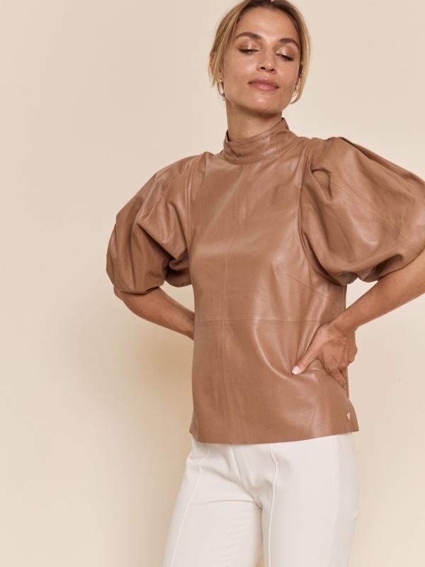 Mos Mosh Cassandra Leather Blouse