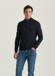 MORRIS MERINO ZIP CARDIGAN