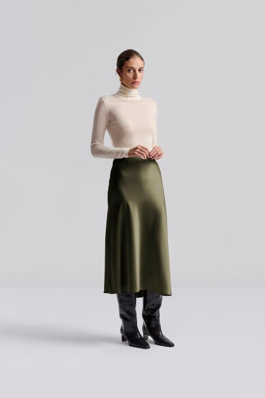 MALINA AUBREE SATIN SKIRT