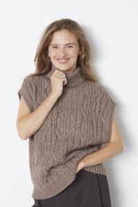 CO'COUTURE CABLE KNIT VEST