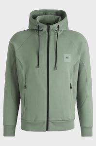 BOSS GREEN SAGGY RIB ZIP HOOD