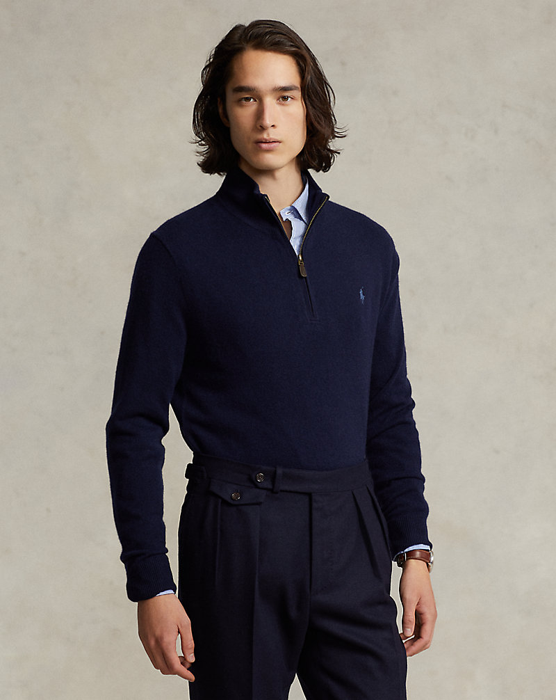 POLO RALPH LAUREN WOOL HALF-ZIP