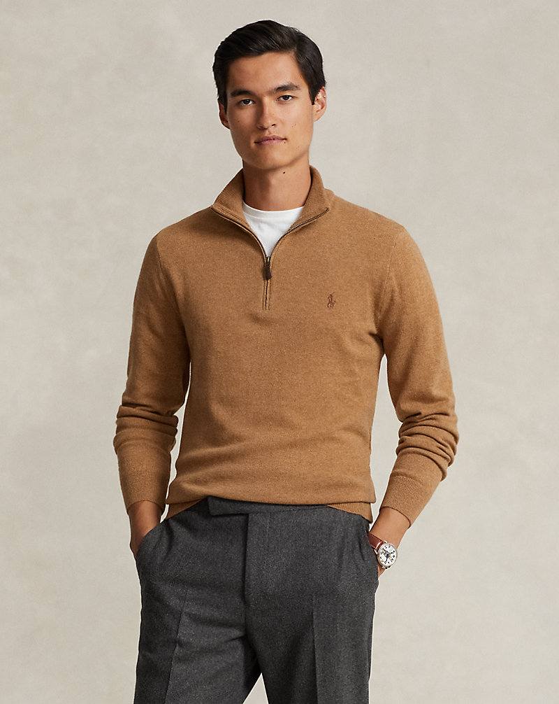 POLO RALPH LAUREN WOOL HALF-ZIP