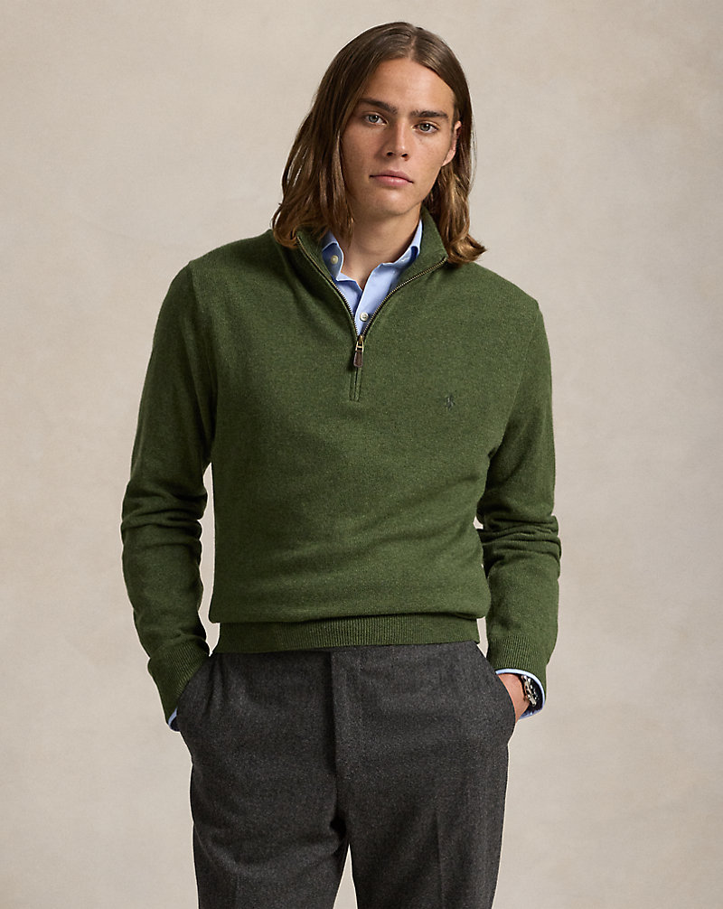 POLO RALPH LAUREN WOOL HALF-ZIP