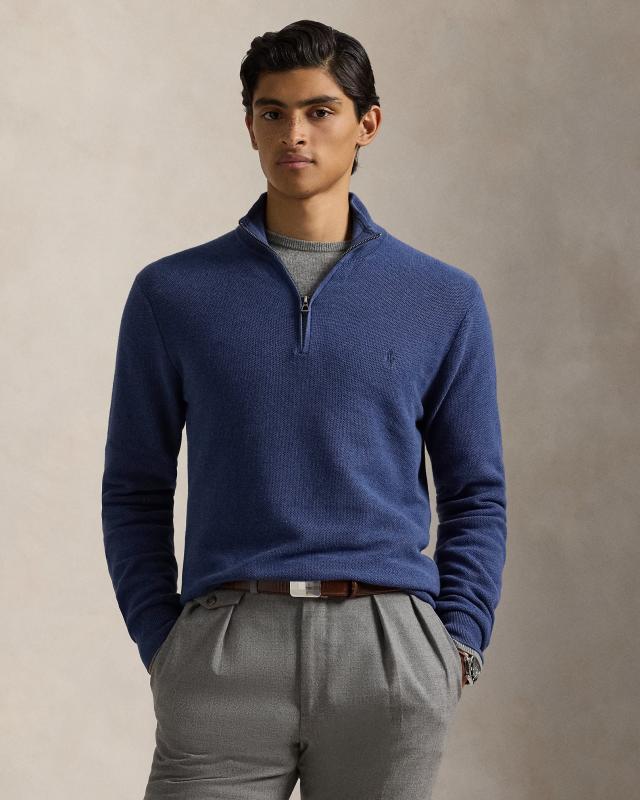 POLO RALPH LAUREN COTTON HALF-ZIP