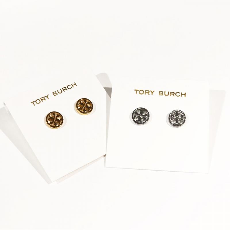 Tory Burch Logo Circle Stud Earring