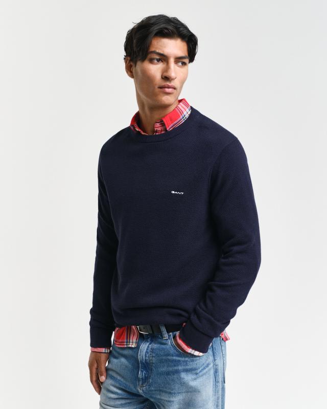 GANT COTTON PIQUE C-NECK