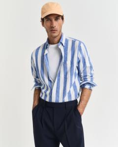 GANT COT/LIN STRIPE SHIRT