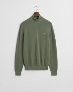 GANT COTTON PIQUE HALF ZIP
