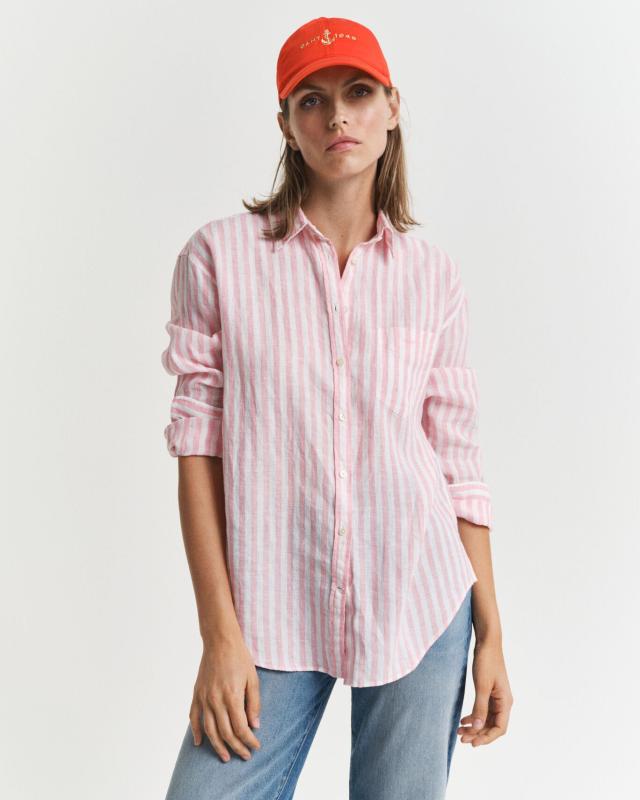 GANT W STRIPED LINEN SHIRT