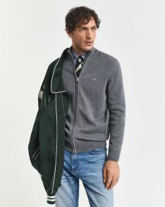 GANT COTTON ZIP CARDIGAN
