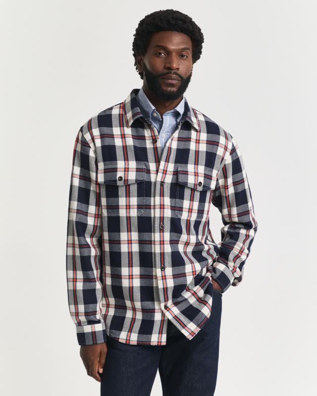 GANT HEAVY TWILL CHECK OVERSHIRT