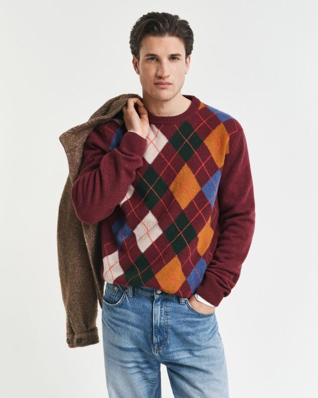GANT ARGYLE C-NECK