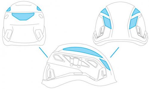 Reflective Stickers (4pcs) for Ares/Ares Air helmets