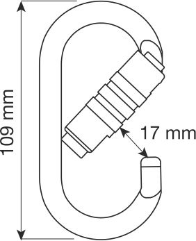 Carabiner Oval Pro 30kN