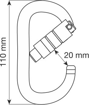 Carabiner Oval XL 28kN