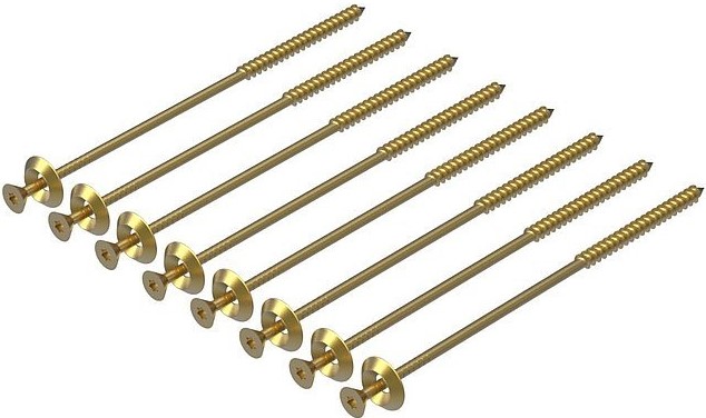 Wooden Screws 8x140mm 8-pack