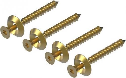 Fastening set on solid wood ceilings.