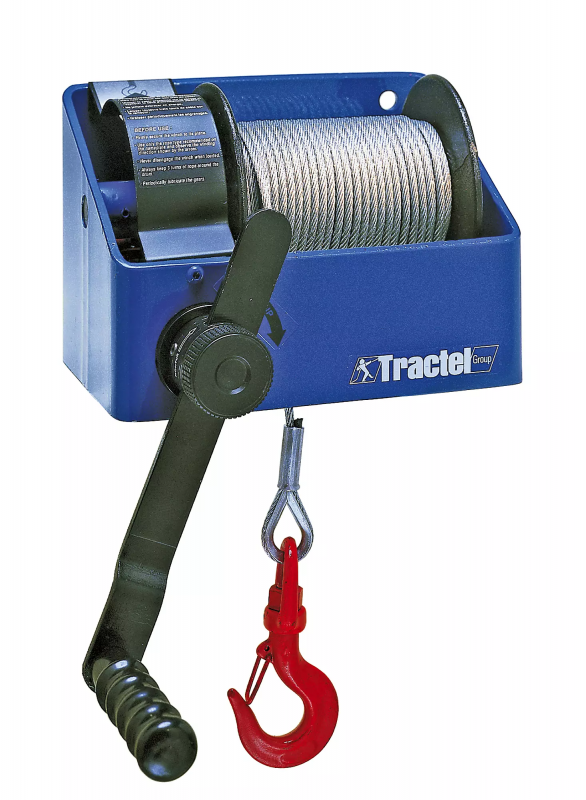 Material winch Carol 18m and bracket for Davitrac