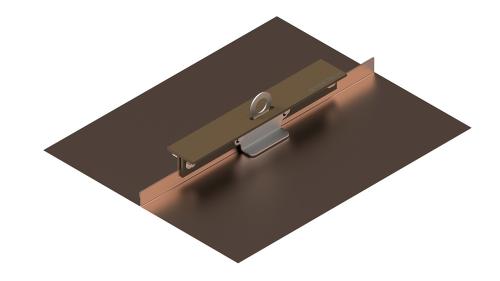 Förankringspunkt för falsade taksystem av koppar EN795A