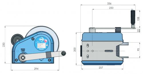 Man Riding Winch PLW 30m