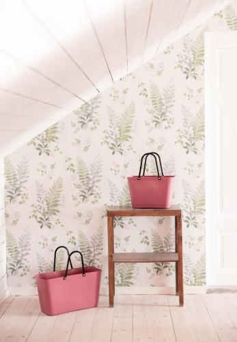 Hinza bag Large Rose Gold - Green Plastic