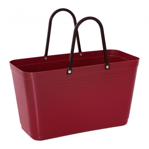Hinza bag Large Maroon - Green Plastic