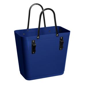 Hinza bag Tall with bicycle hooks, Blue - Recycled Plastic