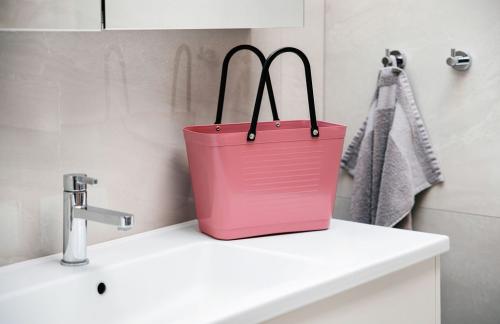 Hinza bag Small Rose Gold - Green Plastic