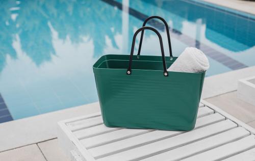 Hinza bag Large Dark Green - Green Plastic