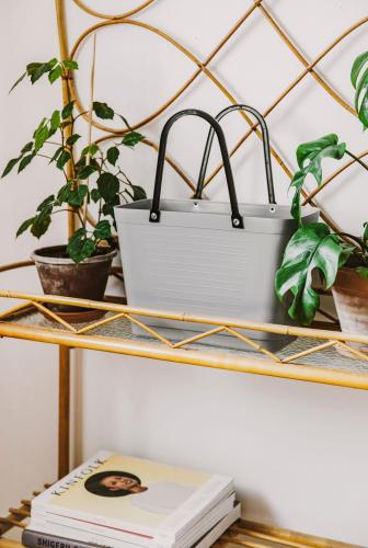 Hinza bag Small Light Grey - Green Plastic