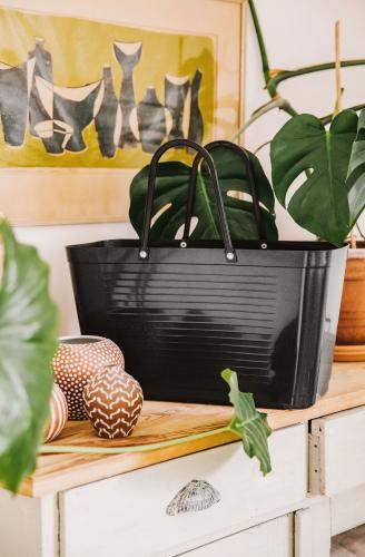 Hinza bag Large Black - Green Plastic