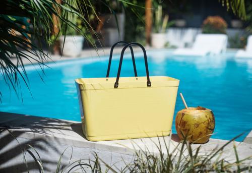 Hinza bag Large Lemon - Green Plastic