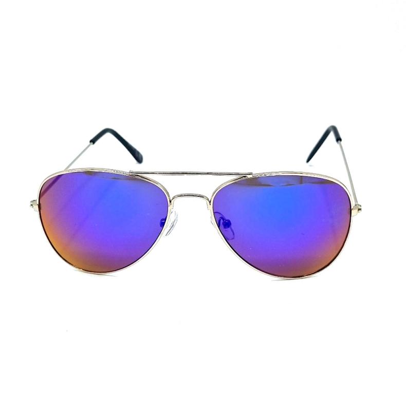 Pilot sunglasses Steel - blue / purple lenses