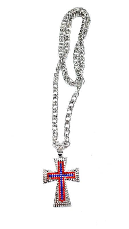 Necklace - Cross Iced
