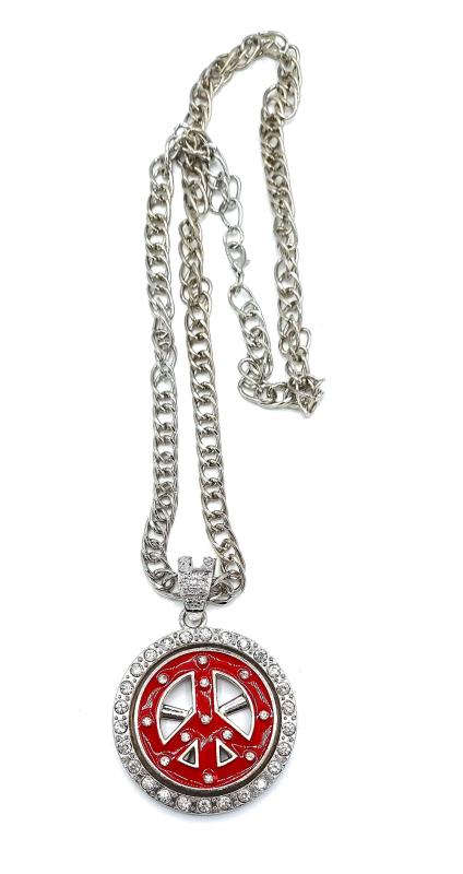 Necklace - Peace Red