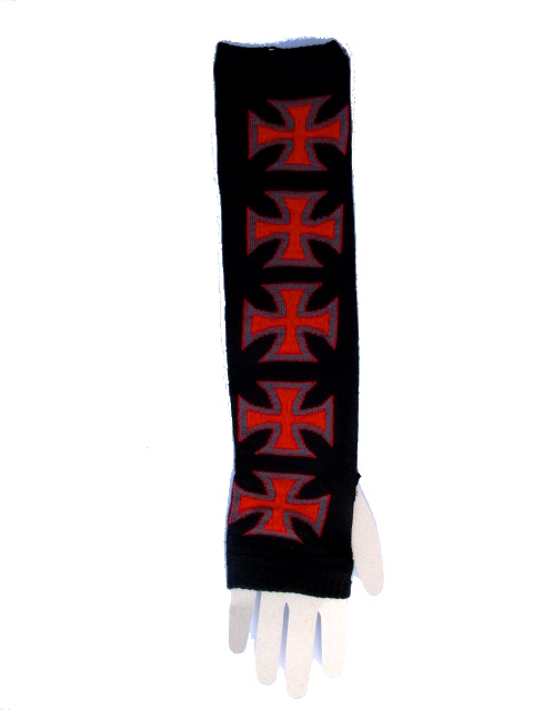 Arm warmers - Maltese red and black