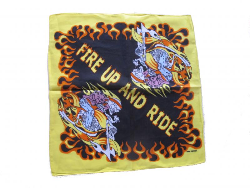 FIRE UP AND RIDE Bandana Scarf