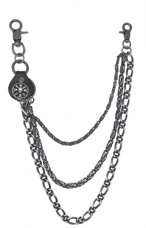 Panth chain -  3 chains skulls