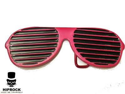 Belt Buckle - Pink Shutter Shades