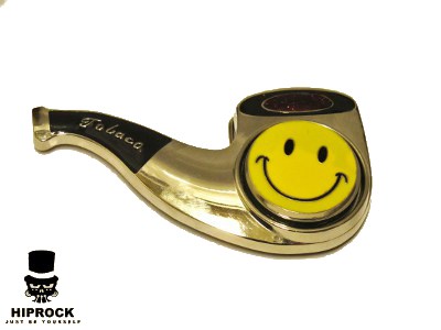 Belt Buckle - Pipe Smiley