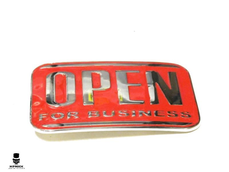 Belt Buckle - Open For Business