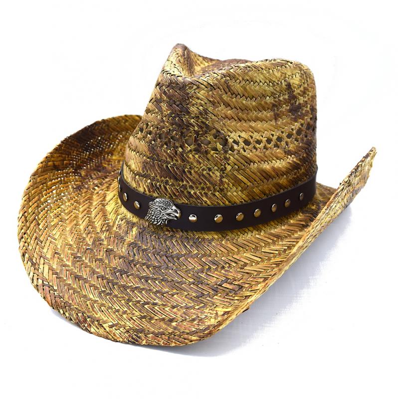 Cowboyhatt Örn med runda nitar - handgjord hatt