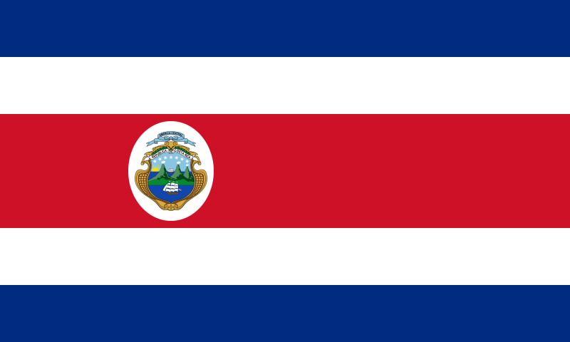 Costa Rica flagga