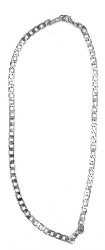 SILVER COLORED NECKLACE - 4 mm